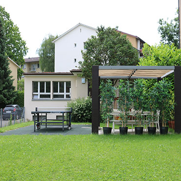 Unterstand für Sitzplatz